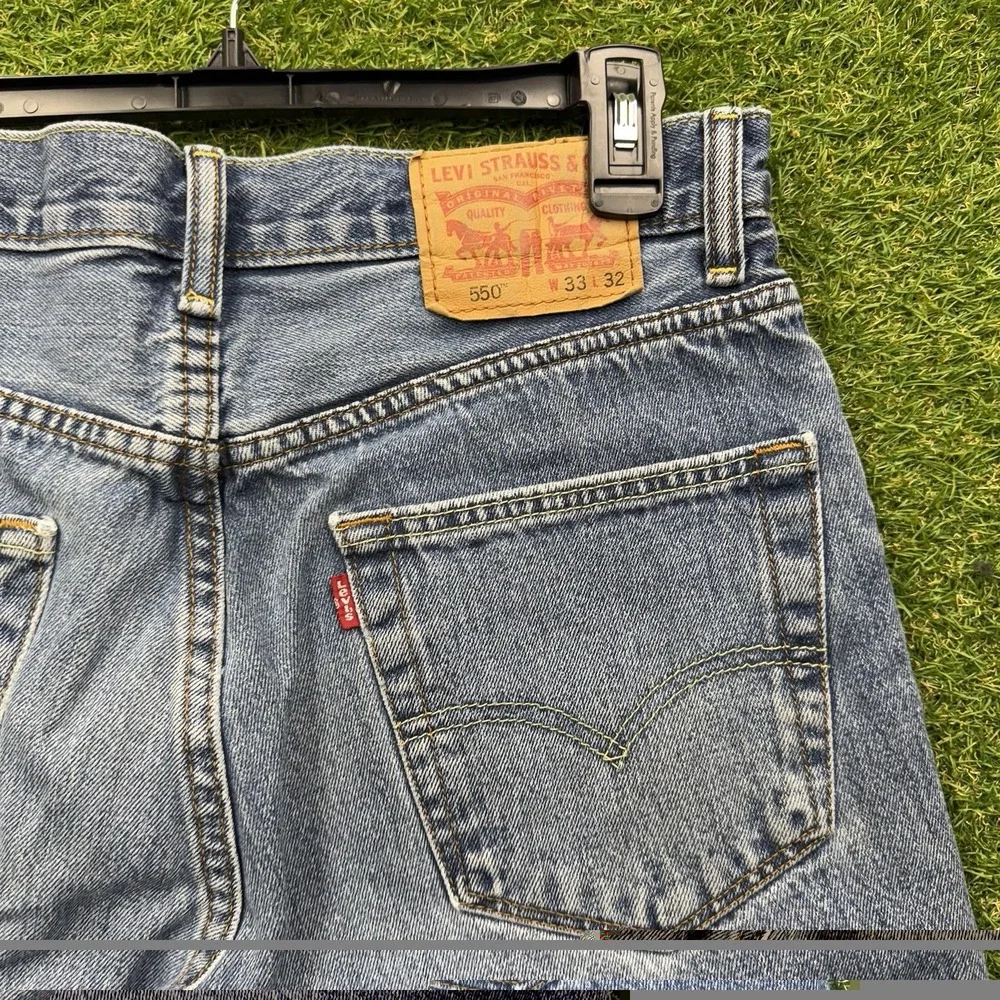 Levis 550 Jean Shorts Mens 33 Denim Jorts Baggy Loose Skater Casual 90s Workwear